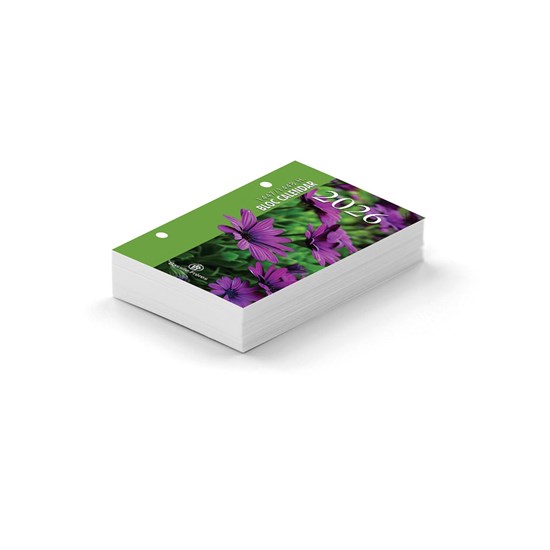Block Desk Calendar - 2 Holes #750B.26