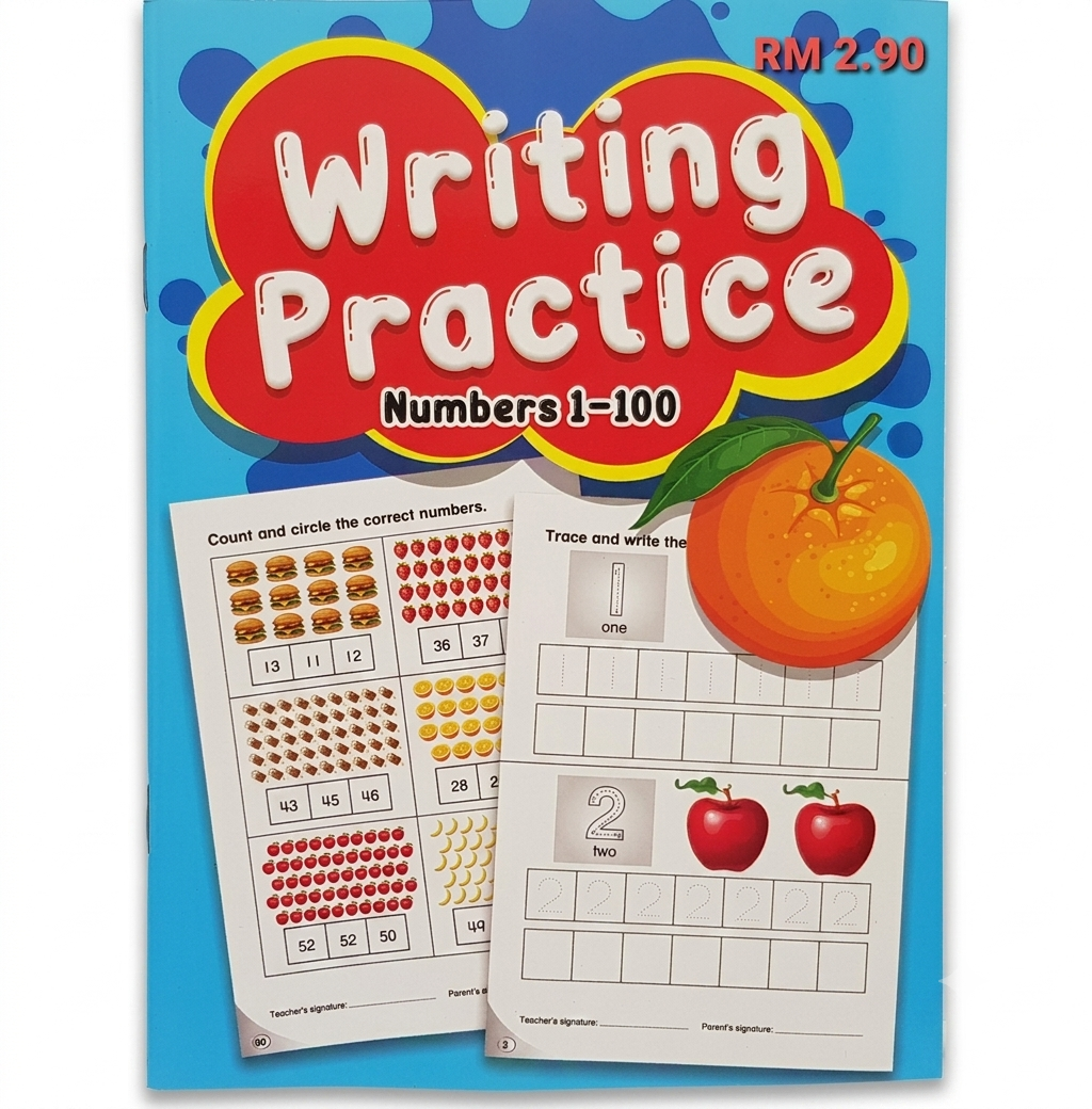 Alphabet & Numbers 1-100 Practice Book