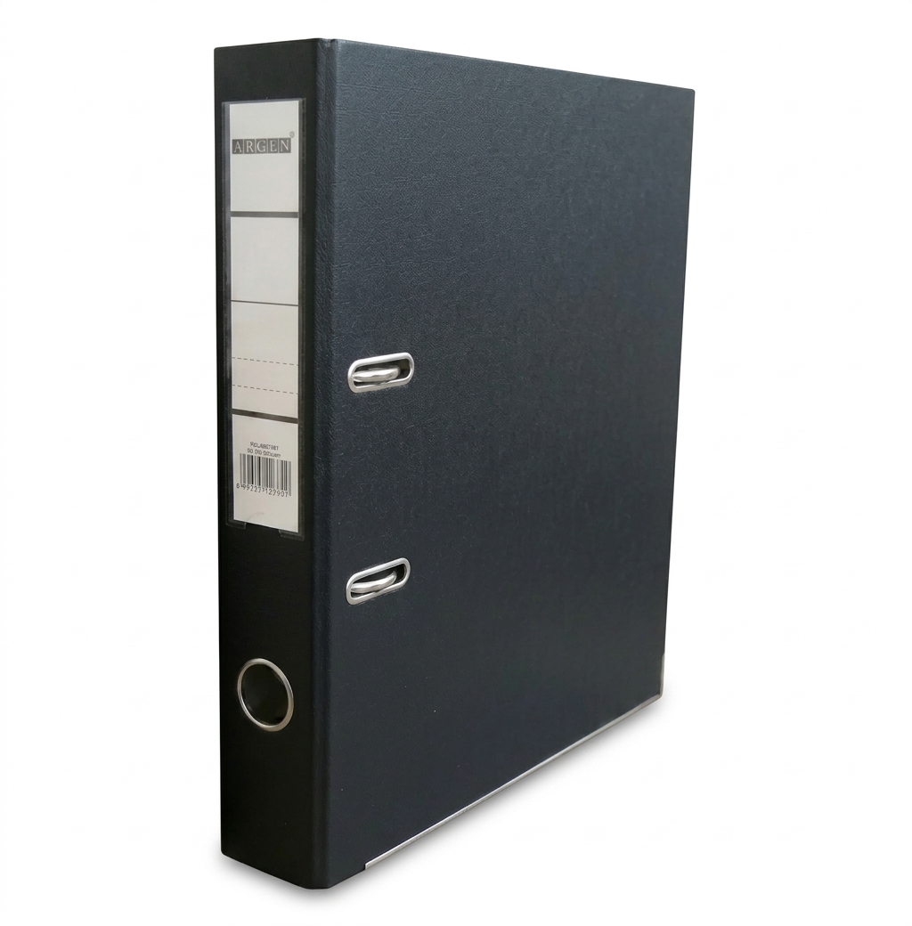 Black ARGOS PVC A4 5 cm Box File #Arg008