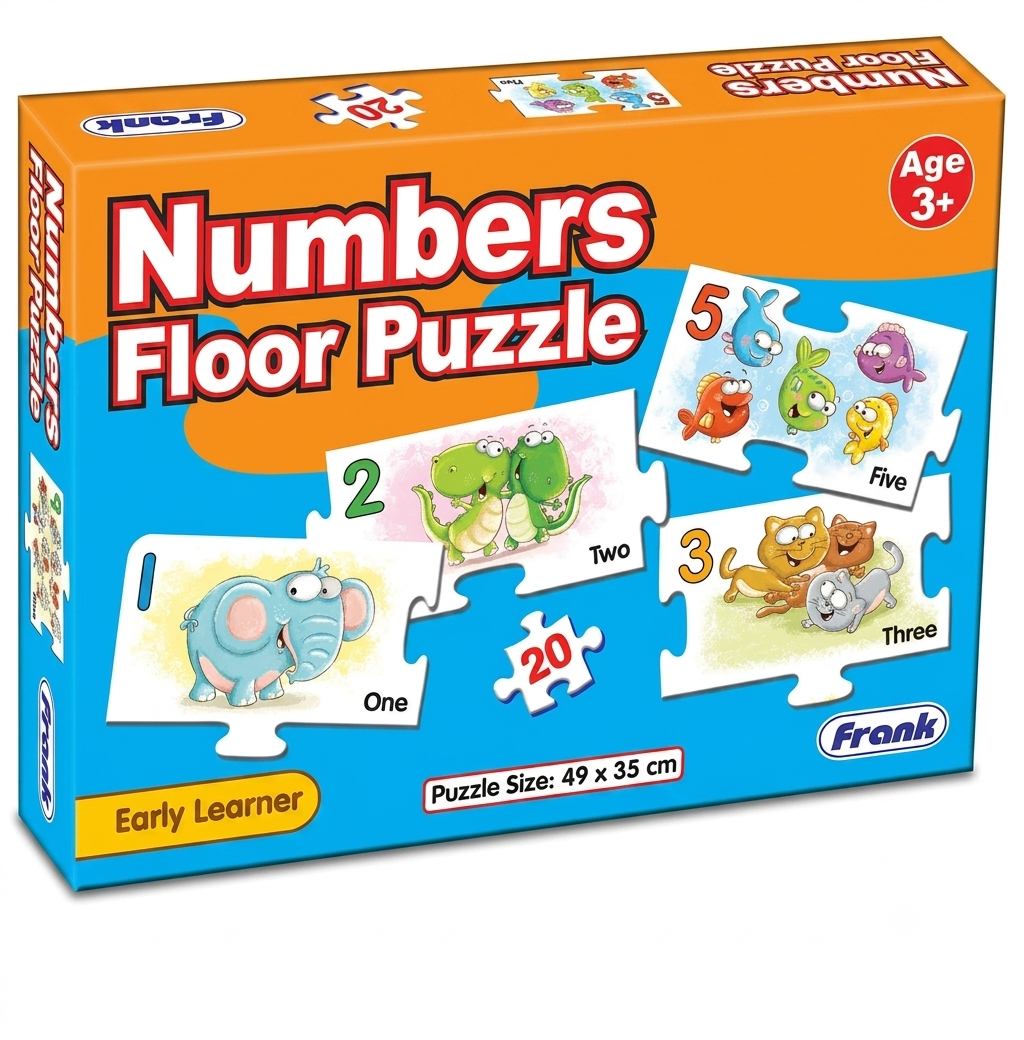 Floor Number Puzzle  49x35 cm -Pack of 20 Pc #10162