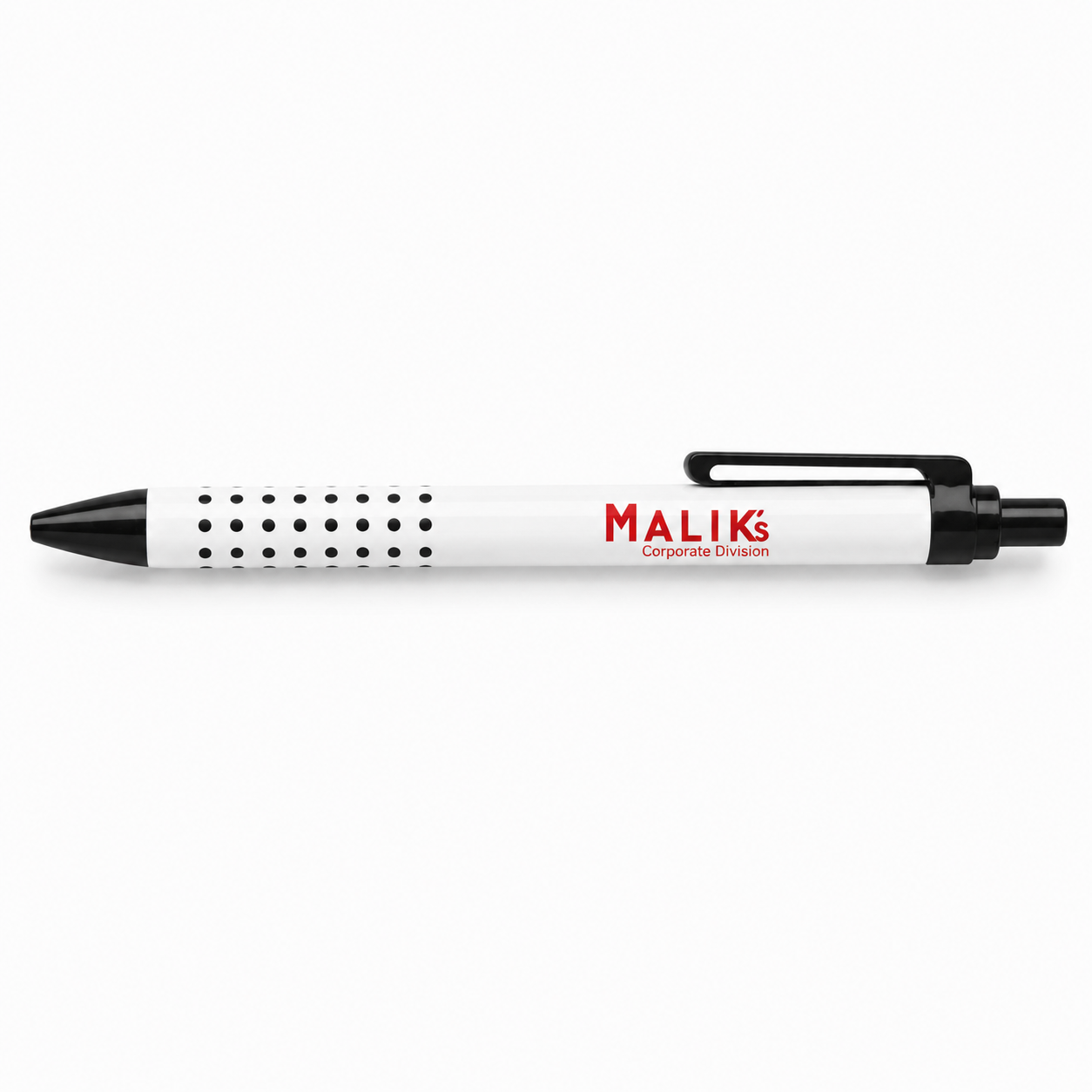Branded Black Dotted Ball Pen  #AP2293