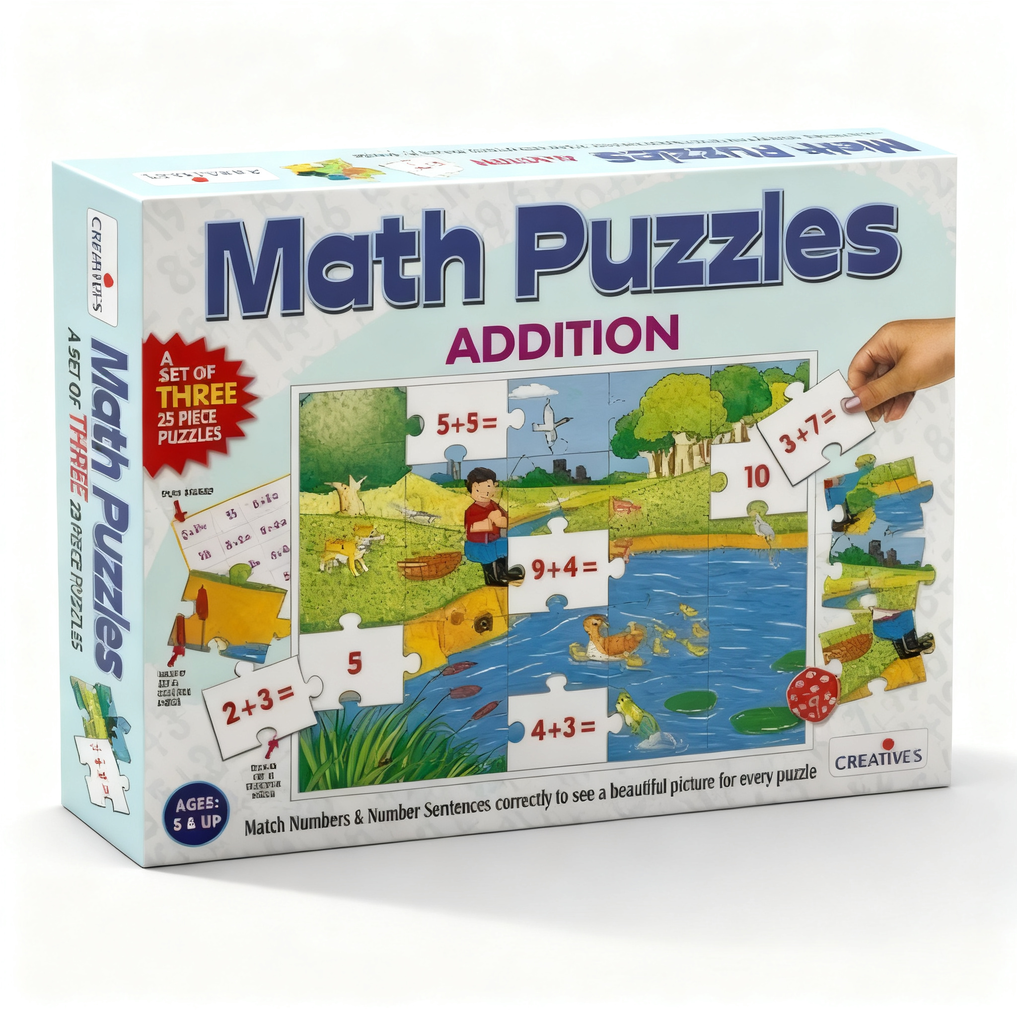 "Math Puzzles" Addition Learning Puzzle #0733