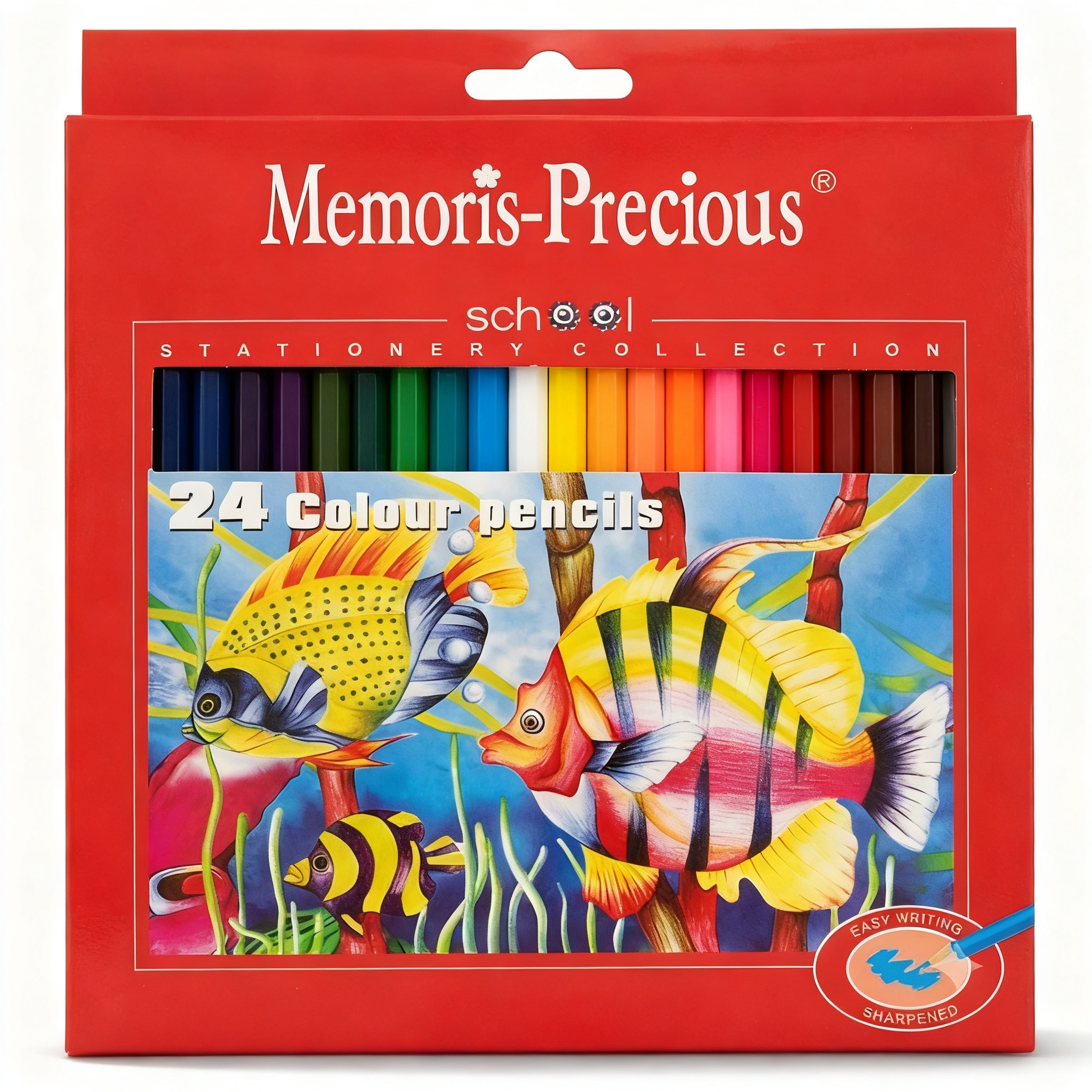 Long Wood Coloring Pencils - Pack of 24 #Mf16419