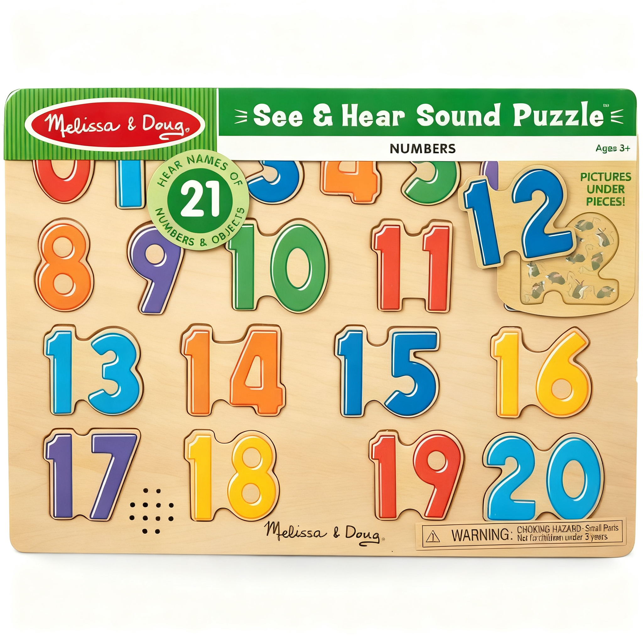 "See & Hear" Number Learning Sound Puzzle #S18