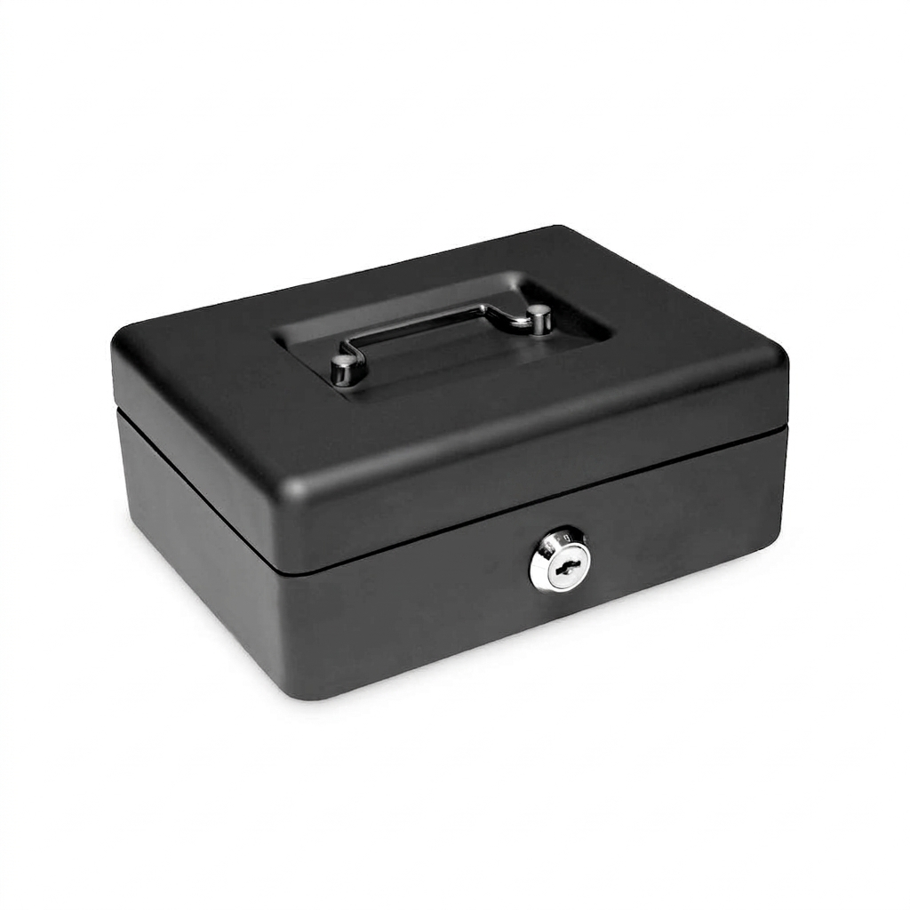 Black Cash Box 15x11x6.5Cm #MF08501