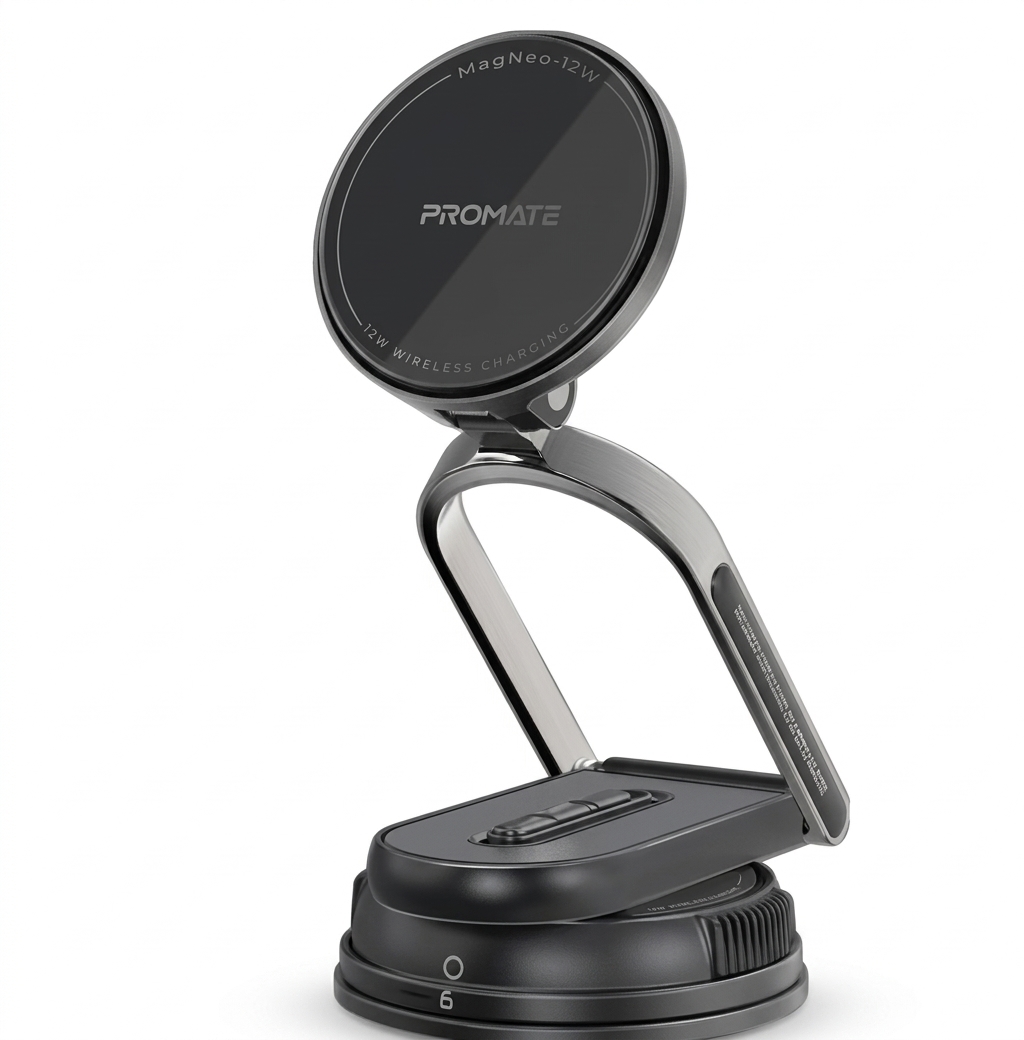 360 Rotatable Car Phone Mount 15W With Magnetic Wireless Charging #MagNeo-15W