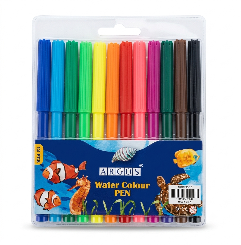 Fiber Tip Pens - Pack of 12 #Arg1706-12