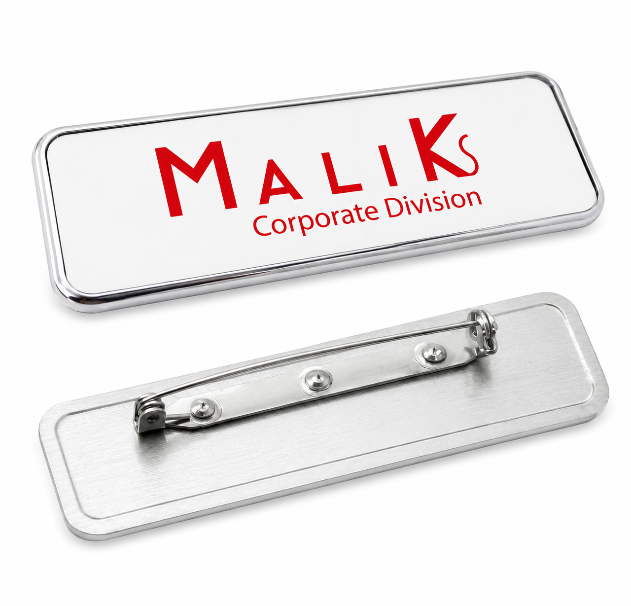 Metal Badge Sublimation with Pin Rectangle