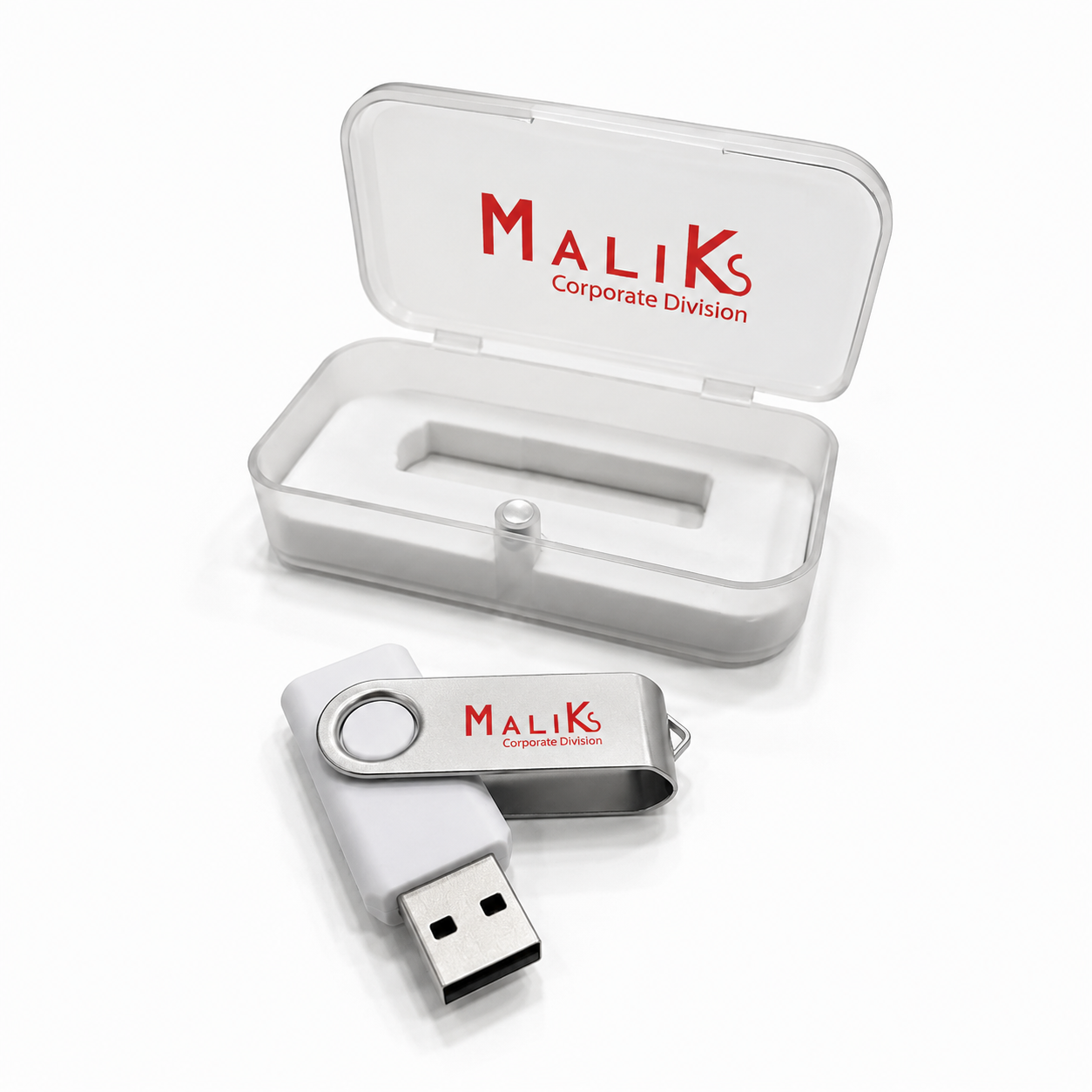 Branded White 16GB USB