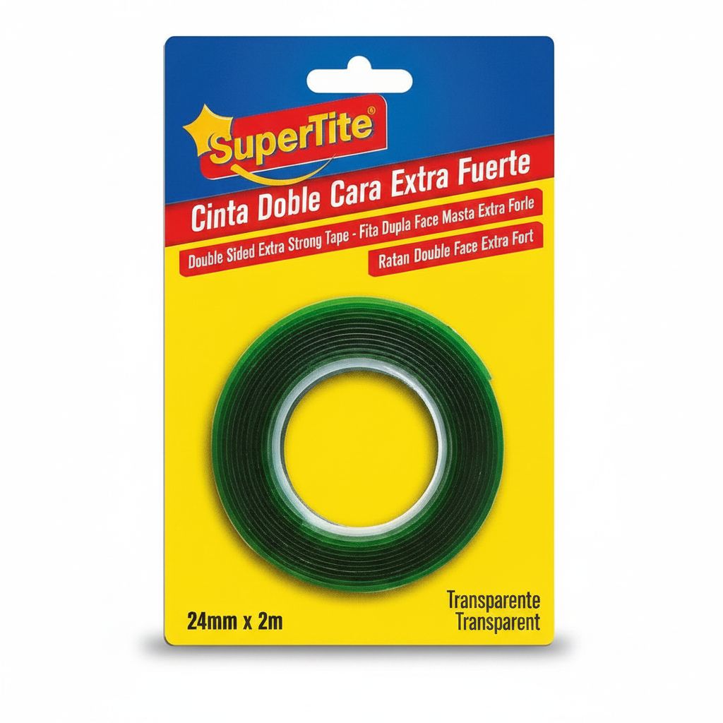 Clear Heavy Duty Double Sided Tape -  24mm x 2M  #1234