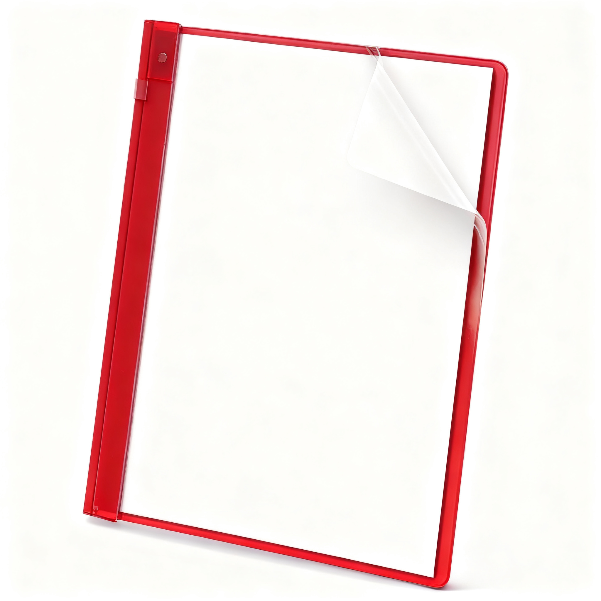 Red Clear Front Cover With Fastener #Pp10Act