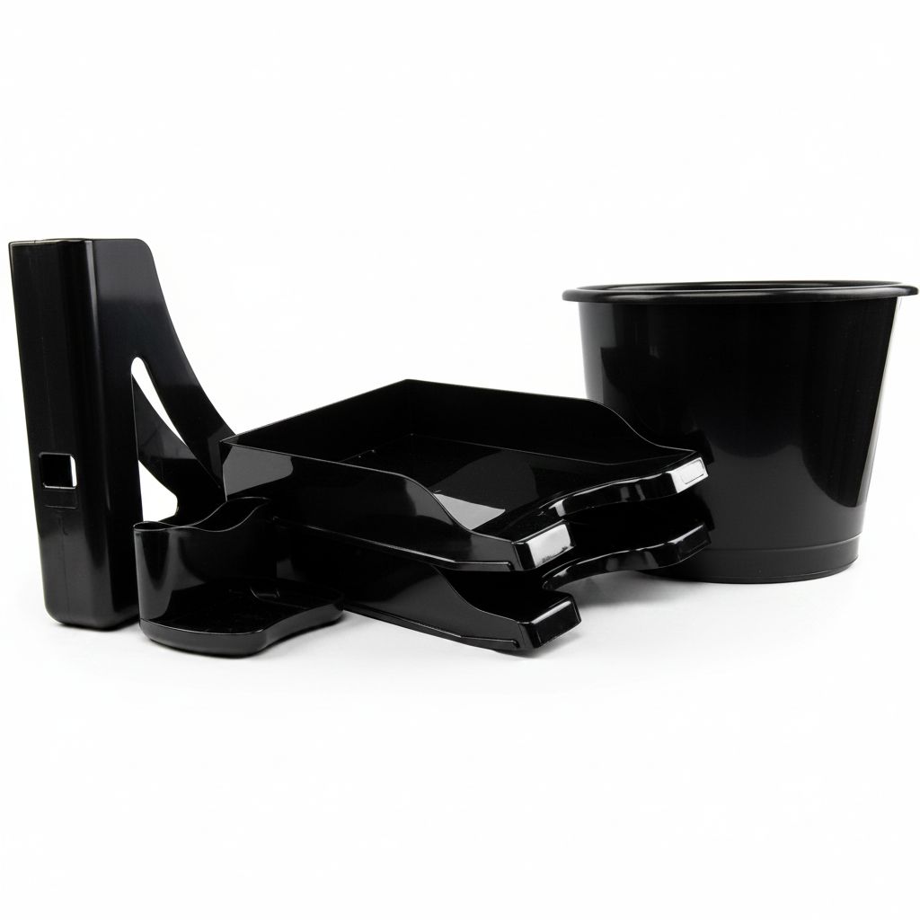 Black Desk Accessories Starter Kit #CP175YTBLK