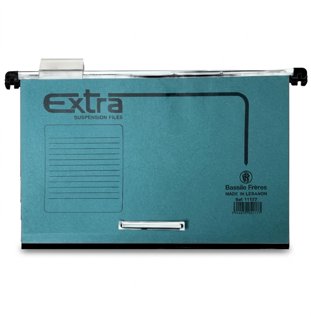 Green EXTRA F/C 210G  File Suspension With Fastener - Pack of 100 #11077