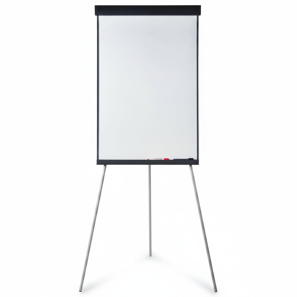 70 x 100 Cm Whiteboard And Flipchart With Adjustable Legs #Mf912368-1