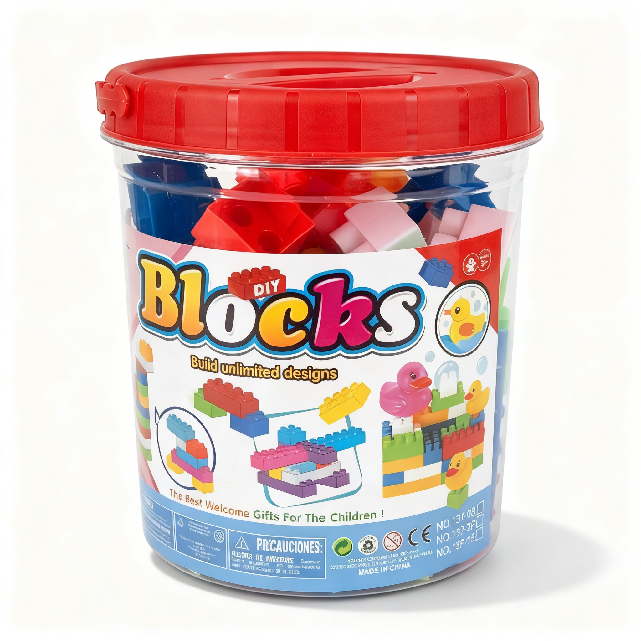 Bucket of Medium Sized Lego Blocks #36036