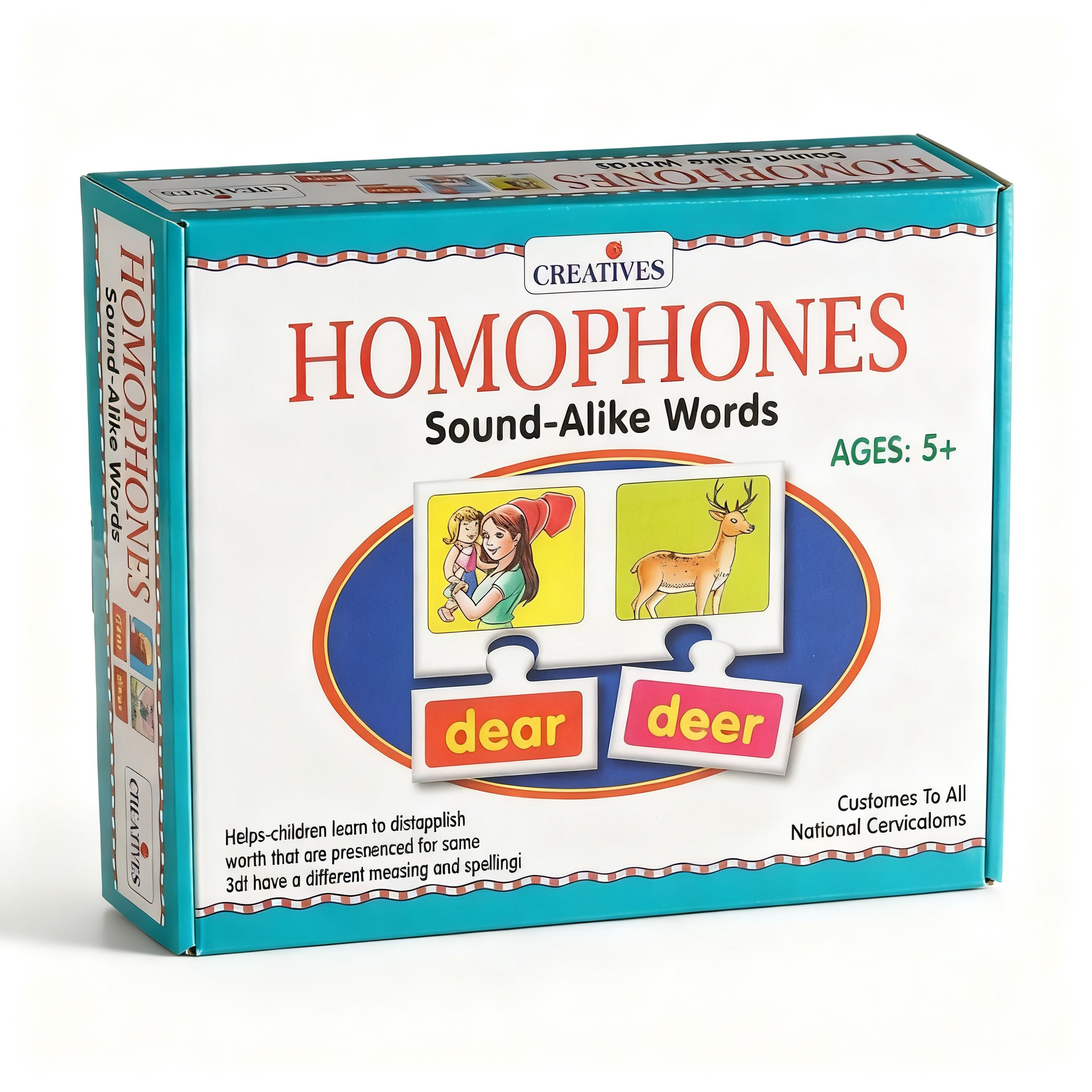 "Creative’s Homophones – Sound-Alike Words" Learning Puzzle Game #0206