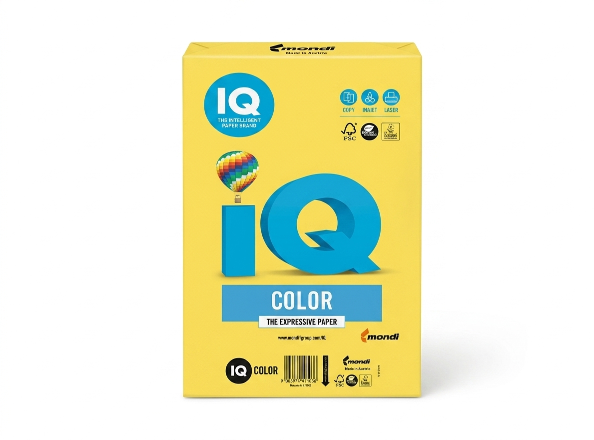 A4 80G Intensive Canary Yellow Paper - Pack of 500Sh #Cy39