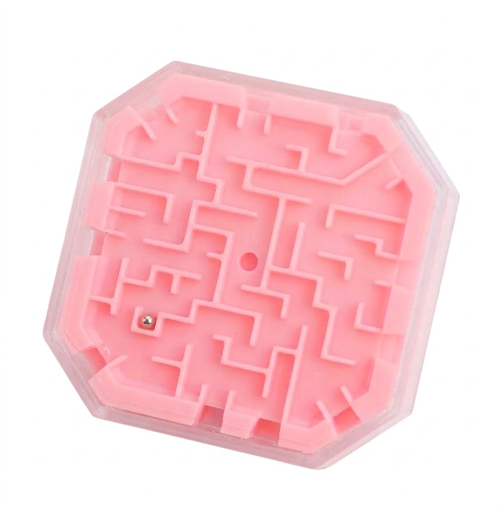 3D Rotatable Maze - 7x7.7 cm #Mb23-Wj14
