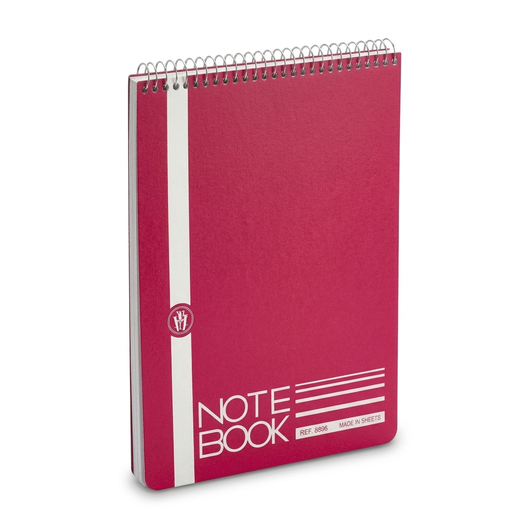 Spiral B5 Lined Notebook 17.6x25 - 60 Sheet #2494