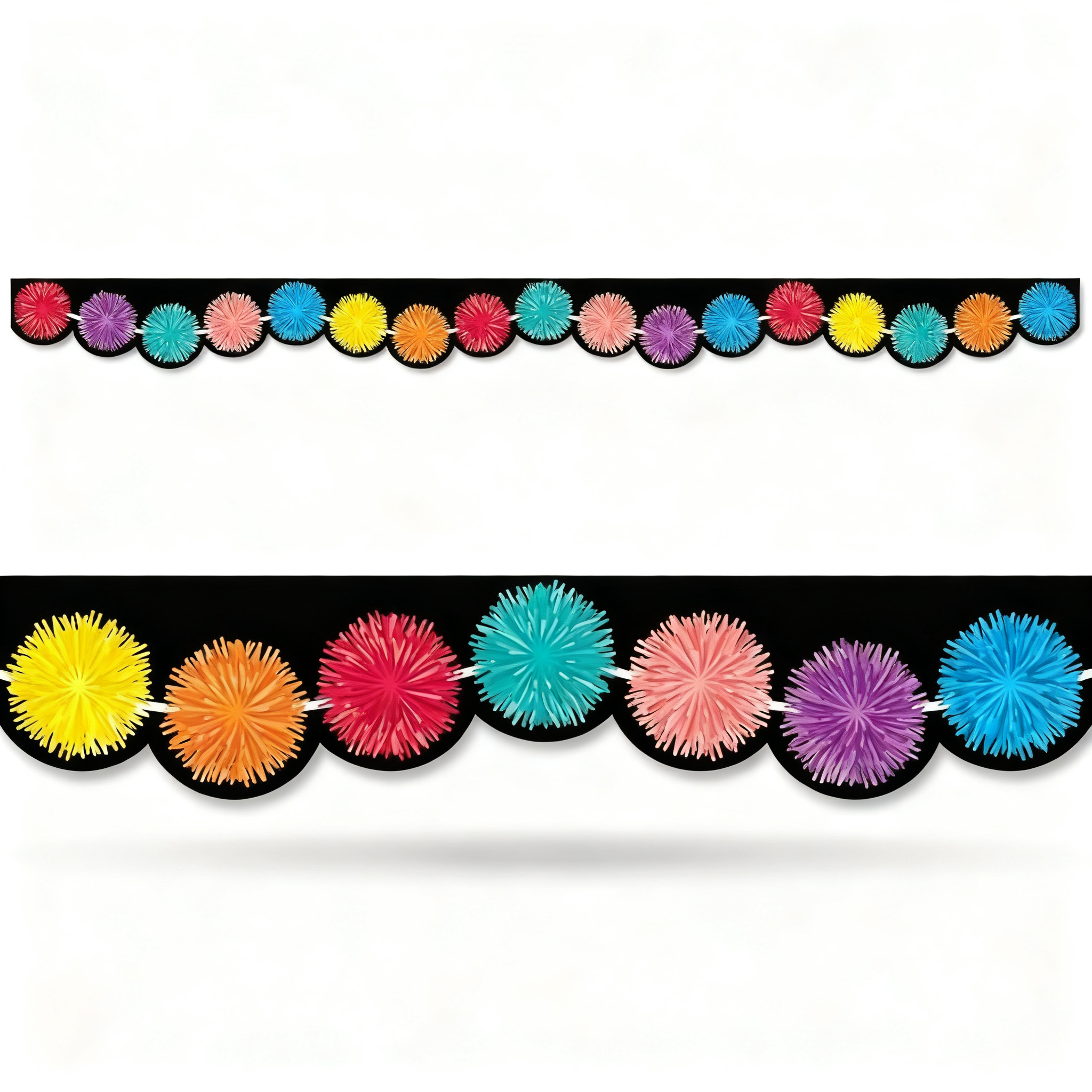 Pom-Poms Border For Classrooms Decoration #CT-10515