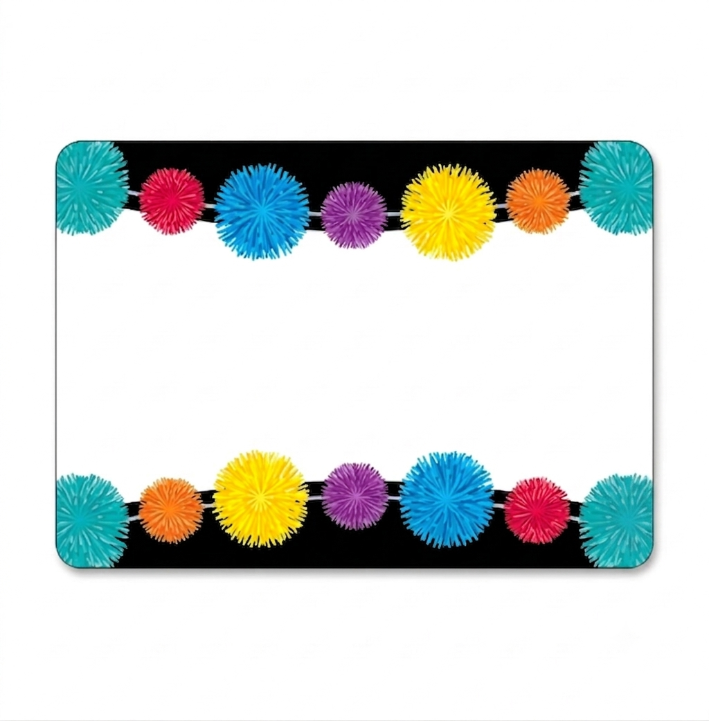 Pom poms Borders For Classrooms
