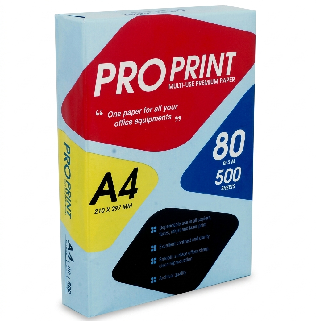 80G A4 Copy Paper -  500 Sheet Per Pack