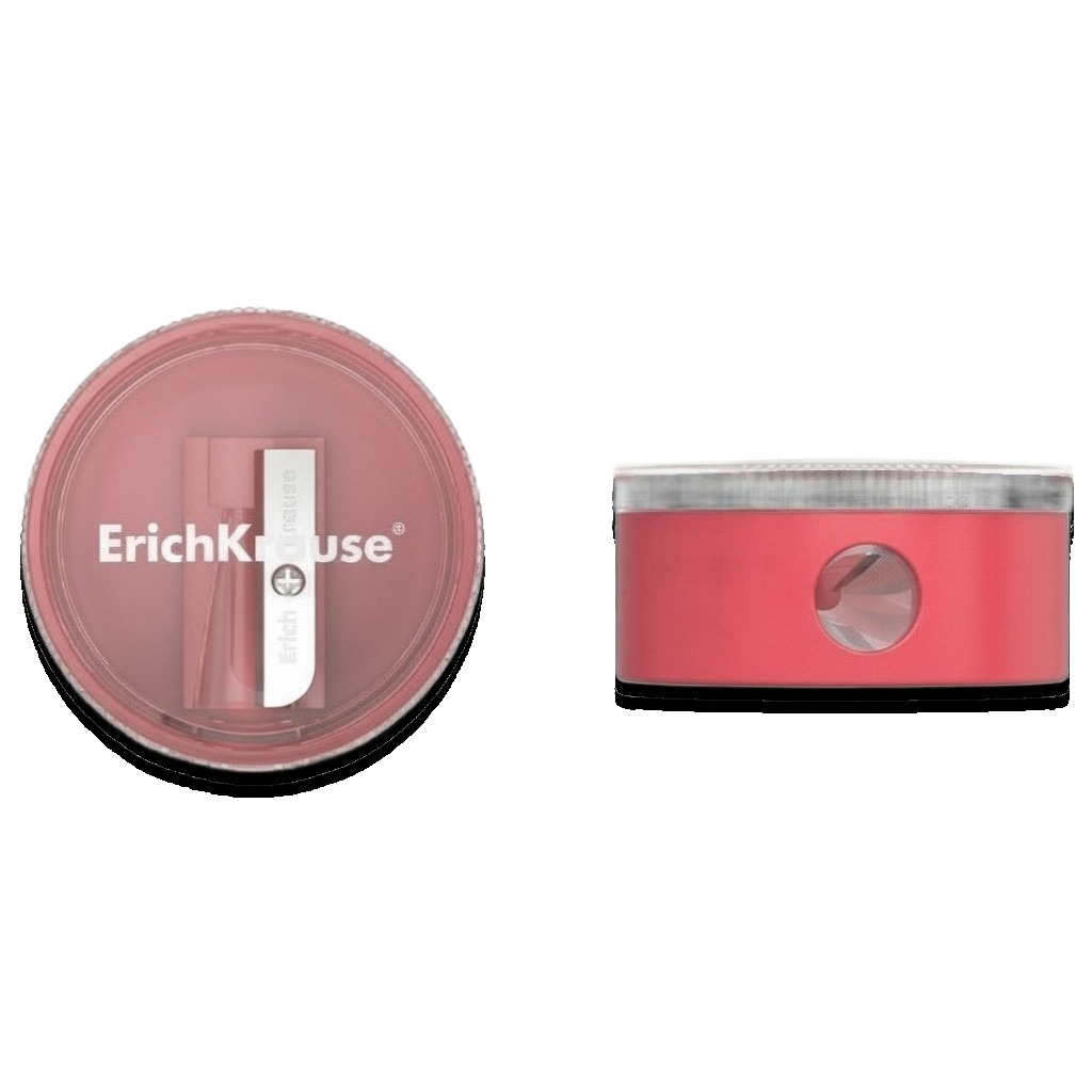1-Hole Plastic Sharpener With Container #21828