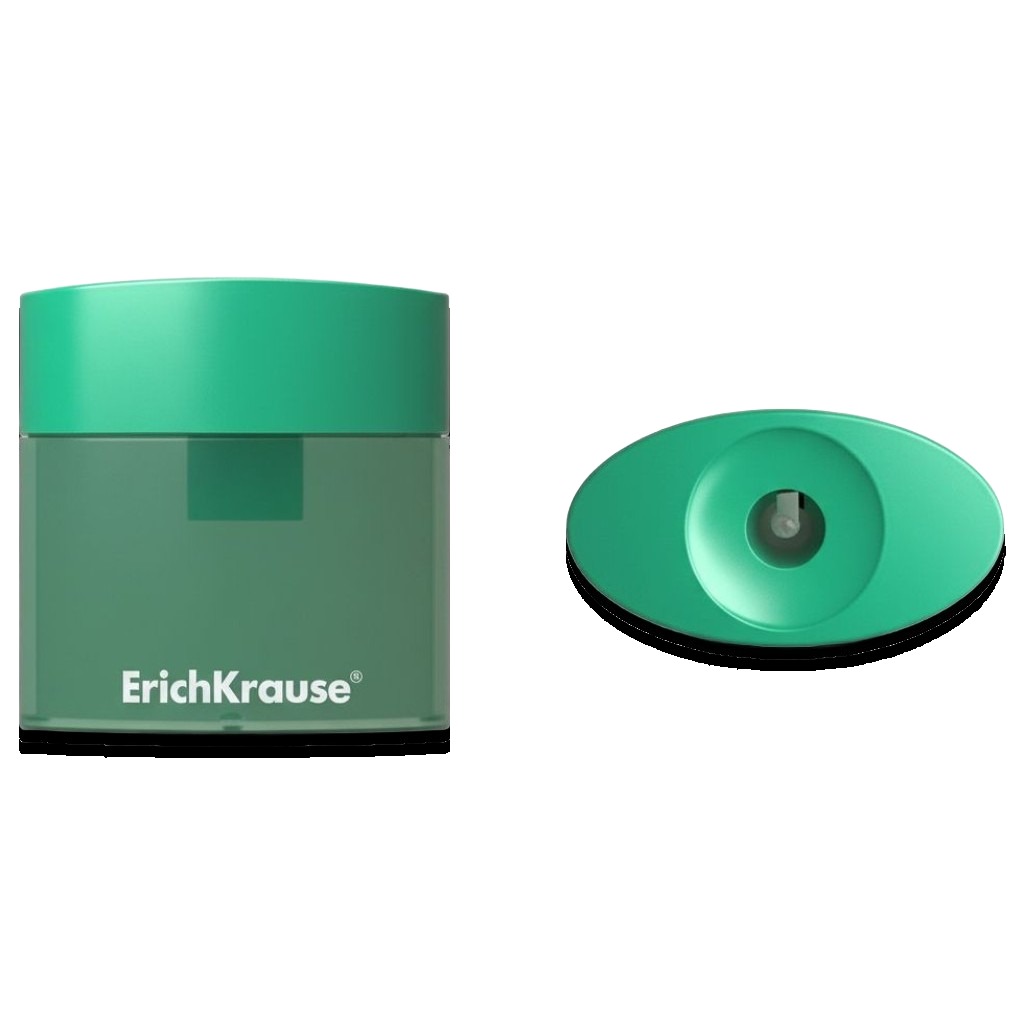 1-Hole Plastic Sharpener With Container #21833