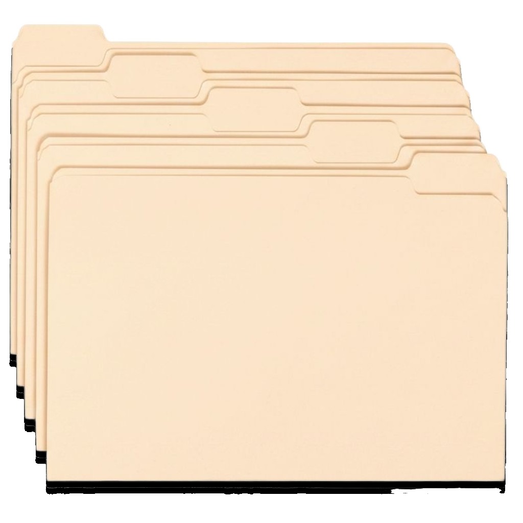 A4 1/5 Cuts File Folder - Pack of 100 #A532