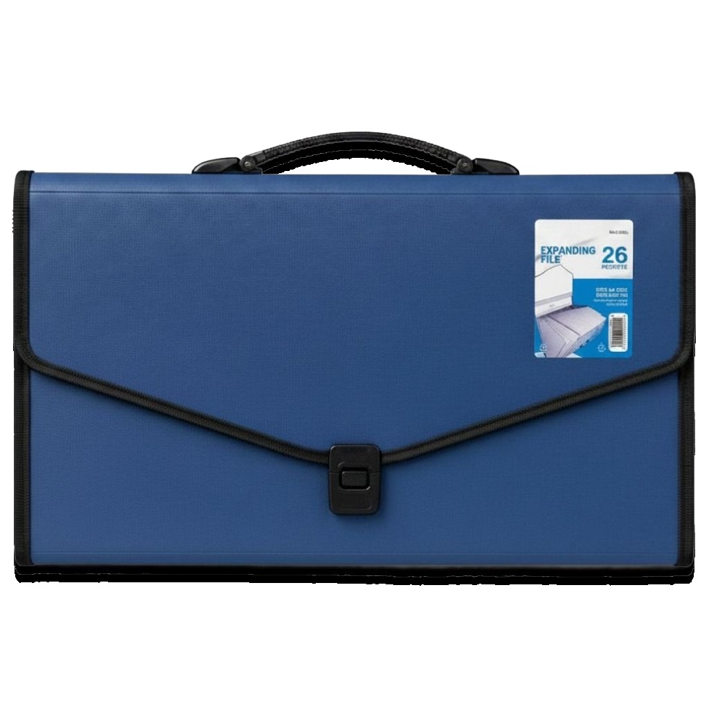 A4 26 Pockets Expanding File With Handle #Dc4005