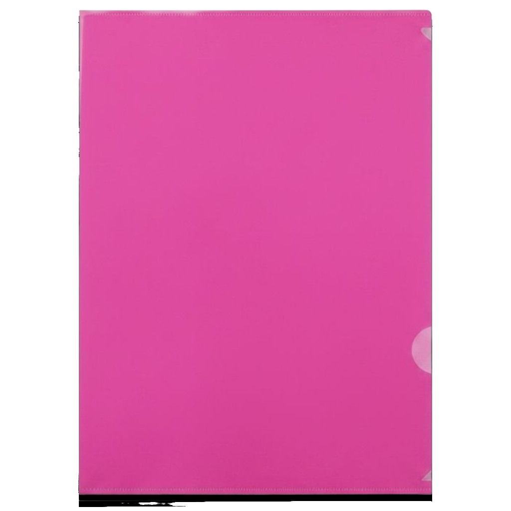 A4 Clear L-Shape File - Pack Of 12 #Mf0901