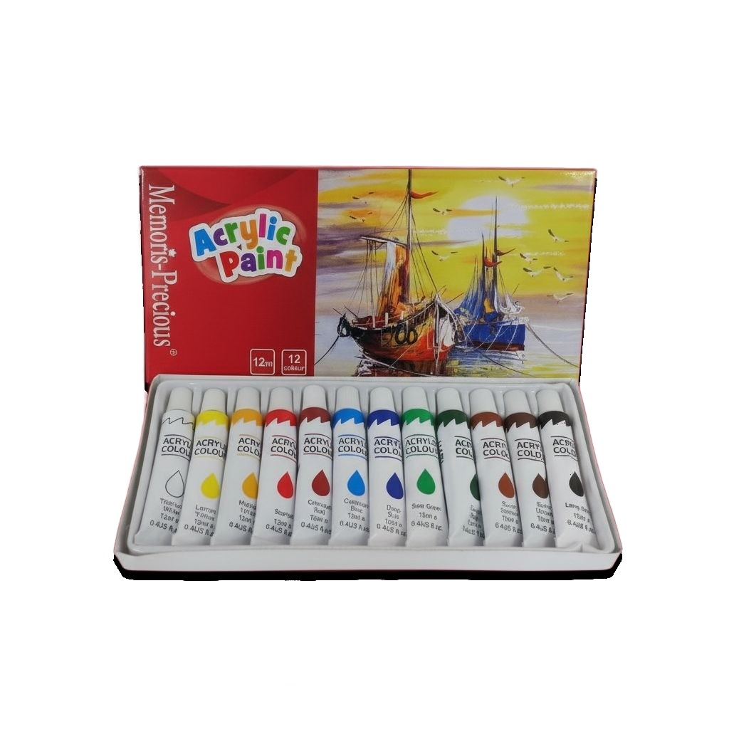 Acrylic Paint Tube 12ml 12-Pack