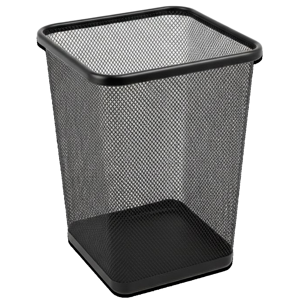 Black 12L Mesh Waste Basket #Wdn3335A