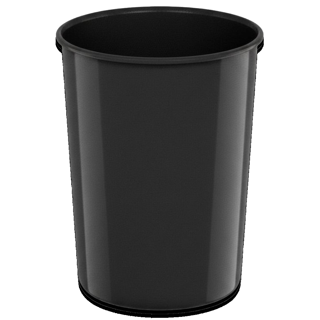 Black Cast Plastic Waste basket #58080