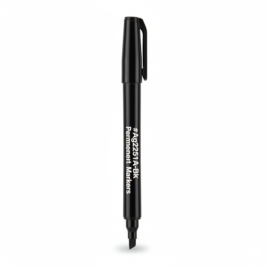 Black Chisel Tip Permanent Marker #Arg2251A-Bk