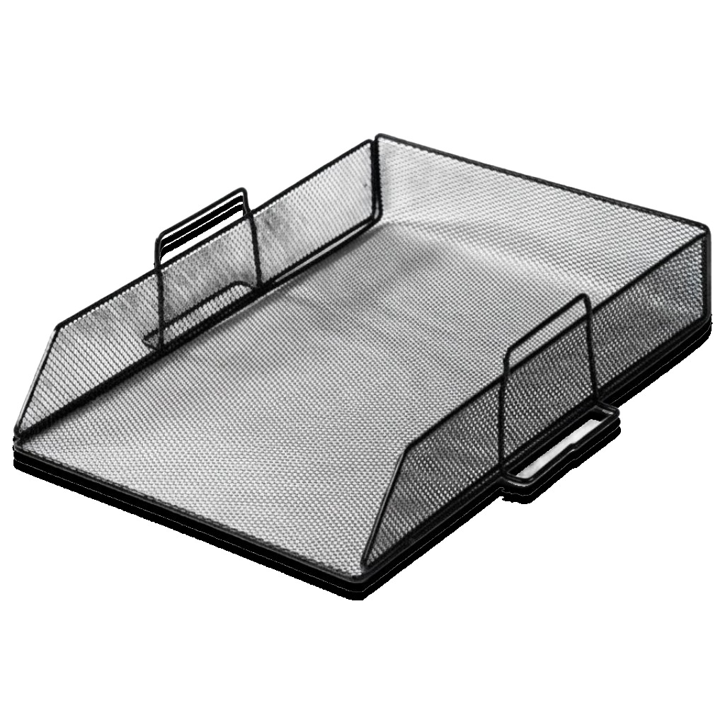 Black Mesh Metal Paper Tray#Wdn2005