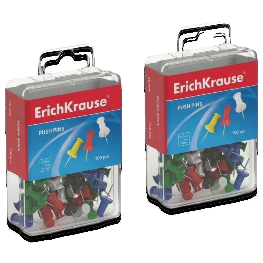 Colored Push Pins - Pack of 100 #19749