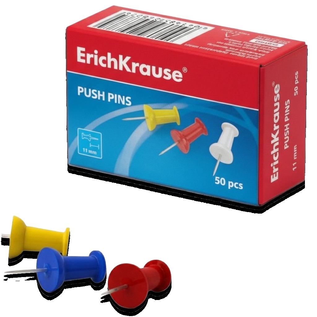 Colored Push Pins - Pack of 50 #24877