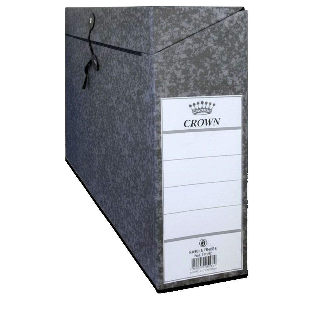 Crown Black Carton Archive Box (LxWxD) 39x30x10 cm #71097