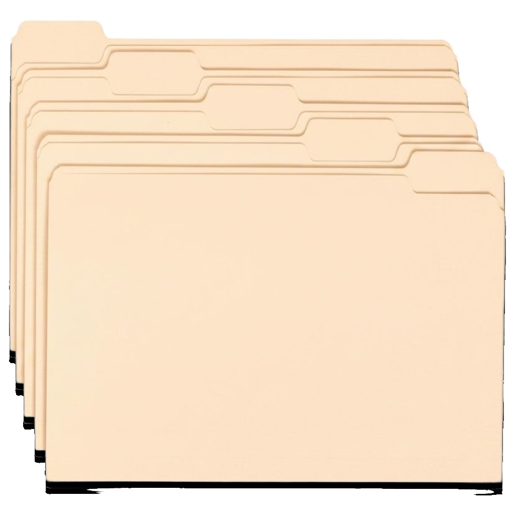 F/C 1/5 Cuts File Folder - Pack of 100 #A534