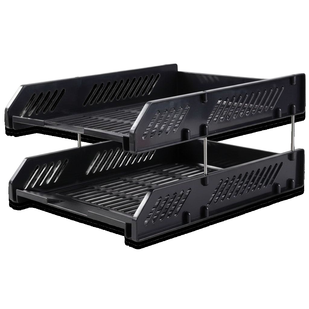Plastic Two-Tier Paper Tray #4611