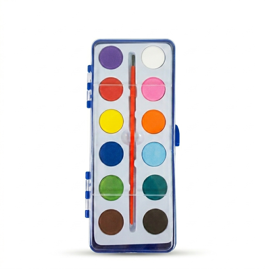 Water Color Paint Box 12 Colors #Arg18637