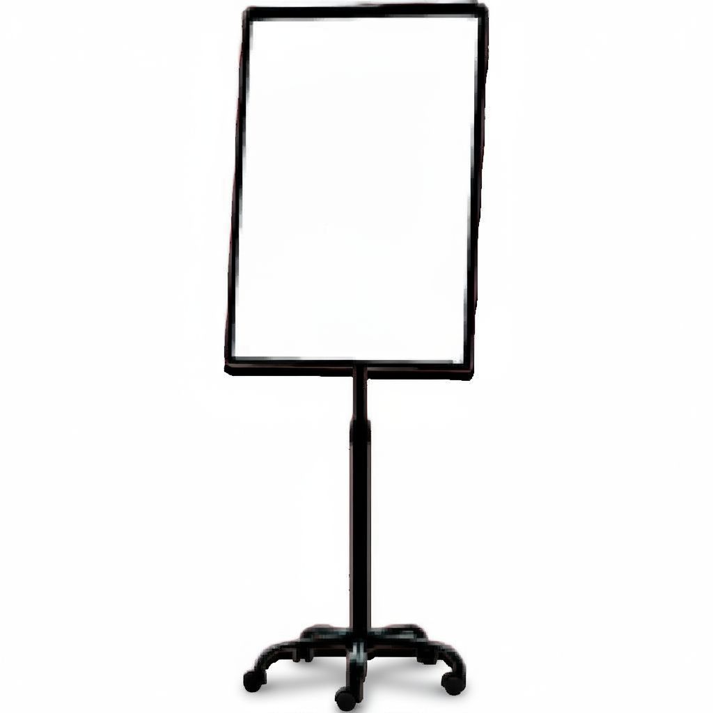 70 x 100 Cm Mobile Flipchart With Wheels #Af22