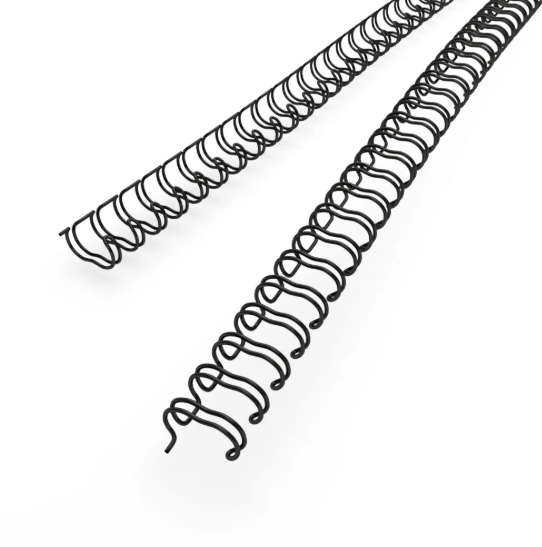 Black 3:1 Twin Ring Wire - Pack of 100