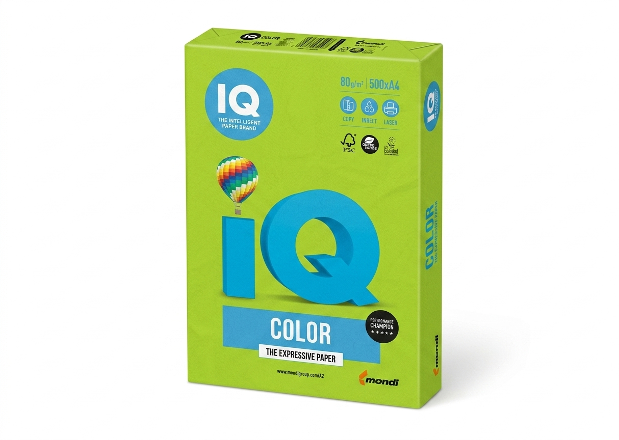 A4 80G Intensive Lime Green Paper - Pack of 500Sh #Lg46