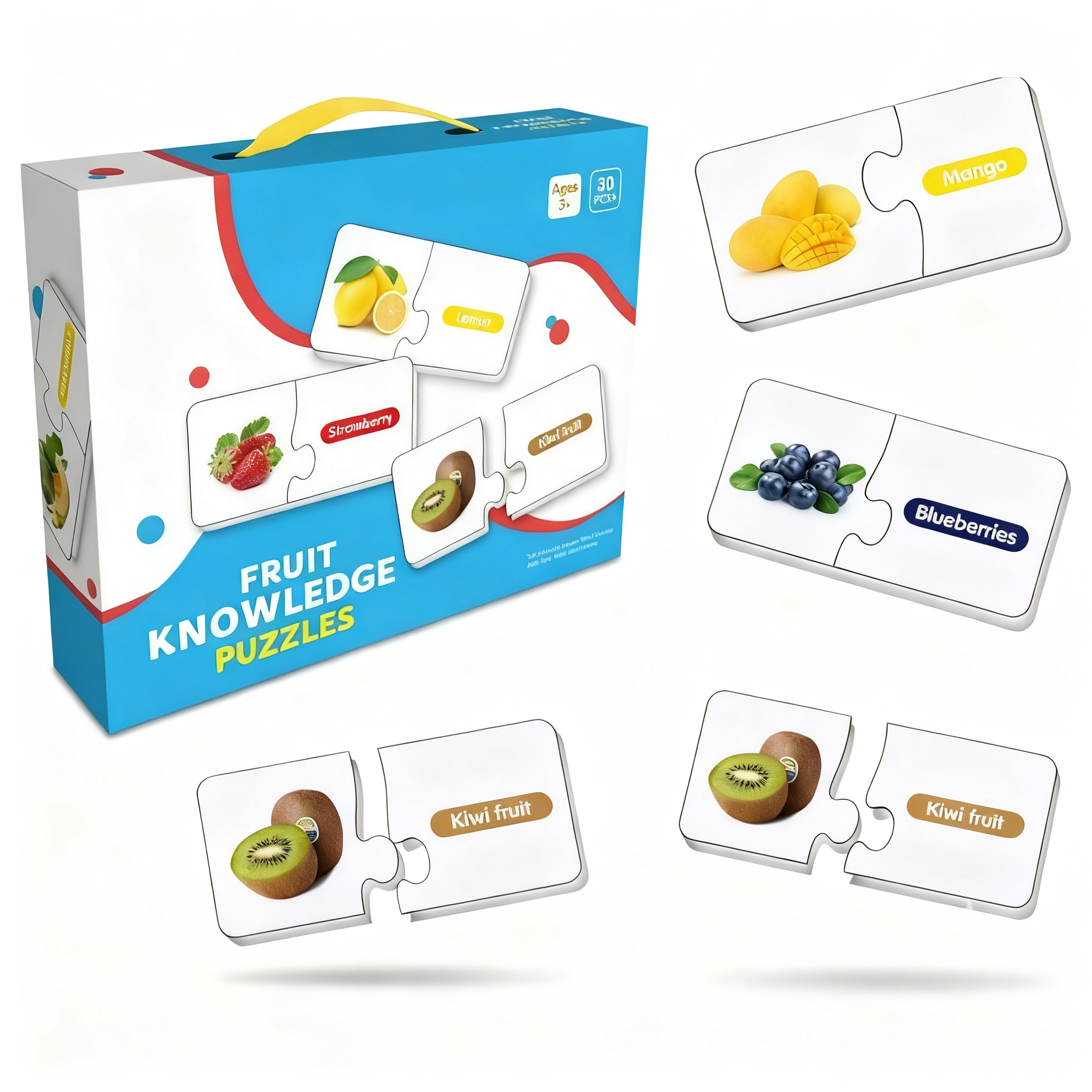 Fruit knowledge Learning Puzzle - Pack of 30 # 88223