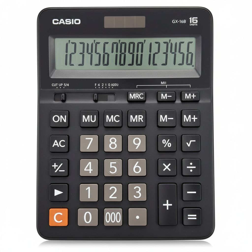 16 Digits Desktop Calculator #Gx-16B