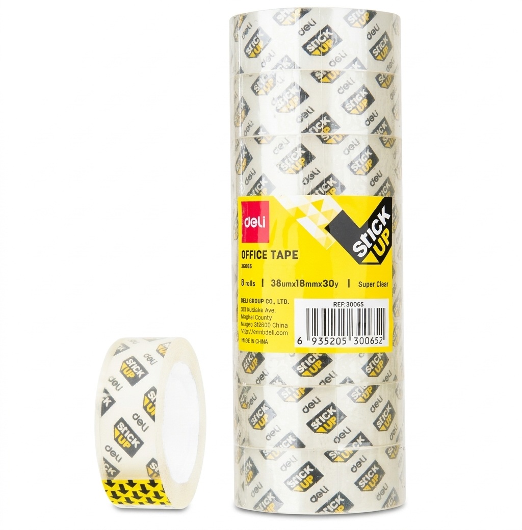 Office Adhesive Tape - 18x38mm - Pack of 8 #30064