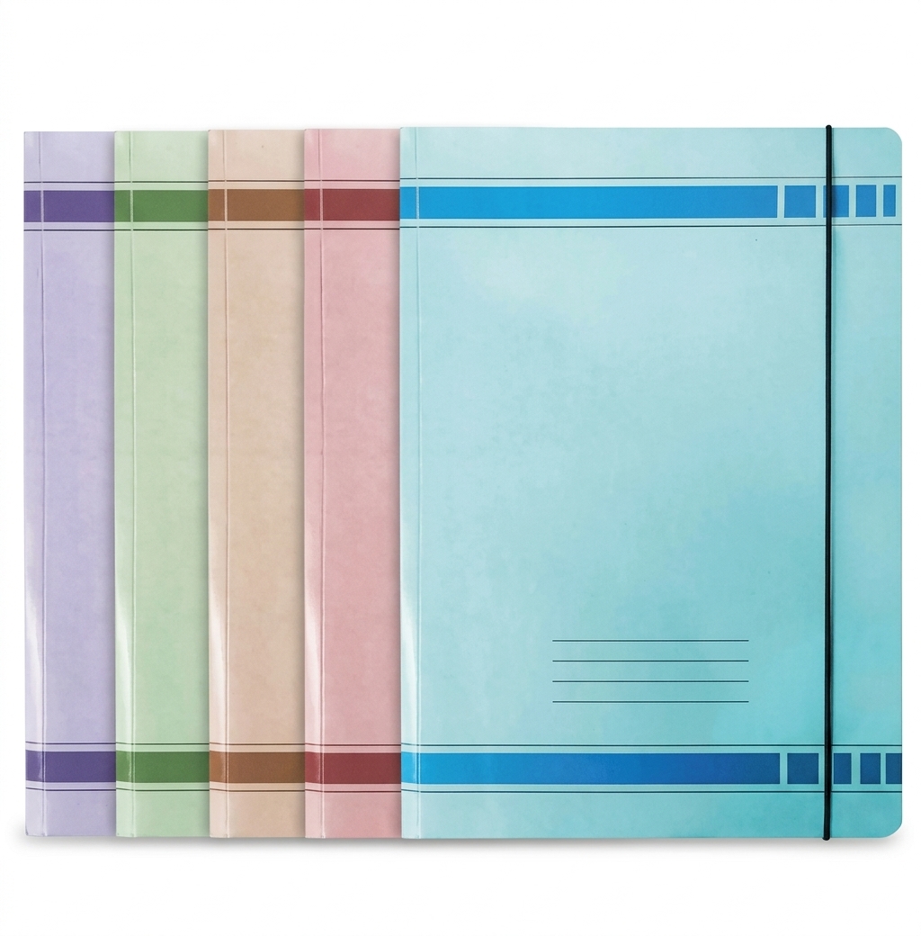 3 Flap F/C Carton File With Elastic 400G #1516