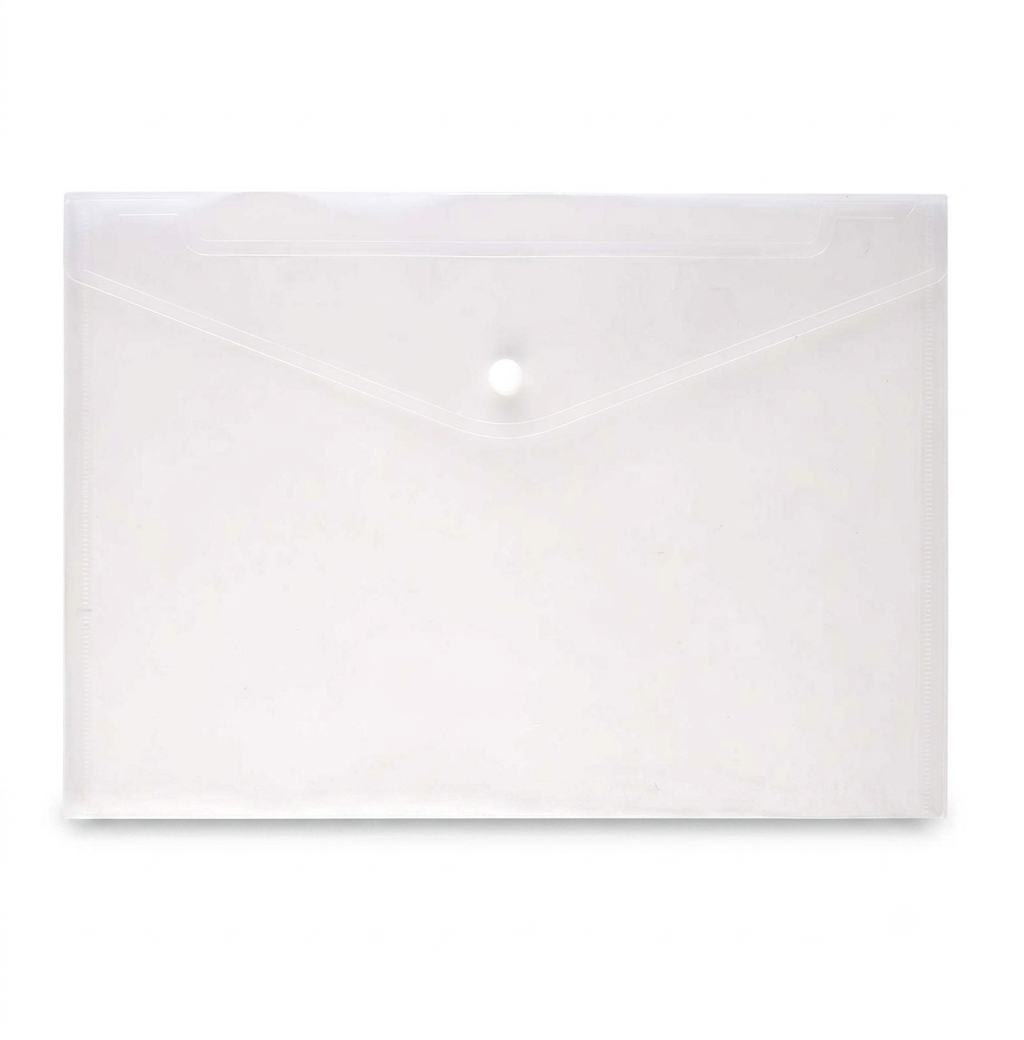 A3 Clear File Envelop With Button #11174